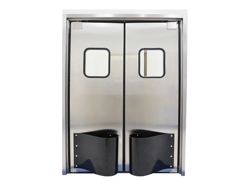 दो तरह से खुला 304 स्टेनलेस स्टील विरोधी टक्कर मुक्त दरवाजा खाद्य कार्यशाला के लिए
