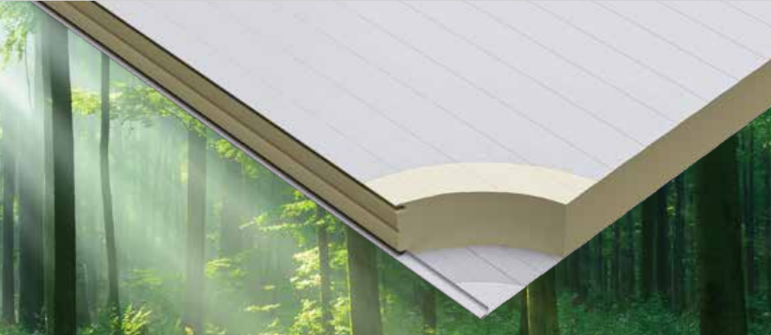 बुद्धिमान पर्यावरण बीएमबी बायोमास संतुलित पोलीयूरीथेन कोल्ड स्टोरेज पैनल